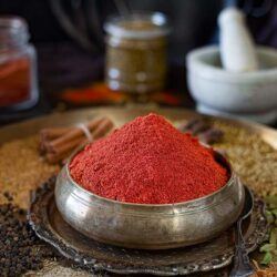 Masala powder in a bowl