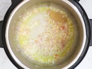 Add and cook onions